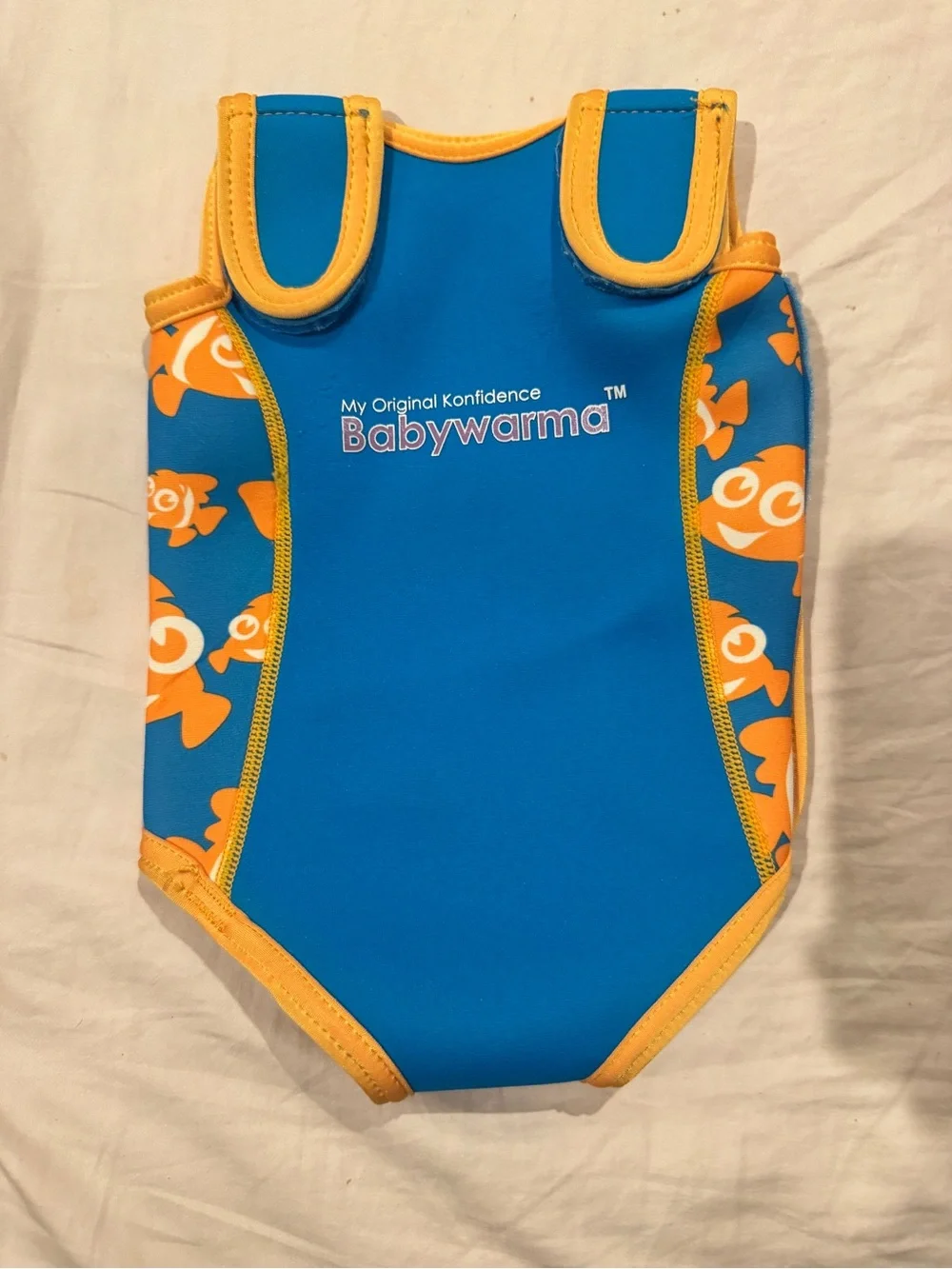 Baby Blue & Orange Swim Warm Wetsuit
